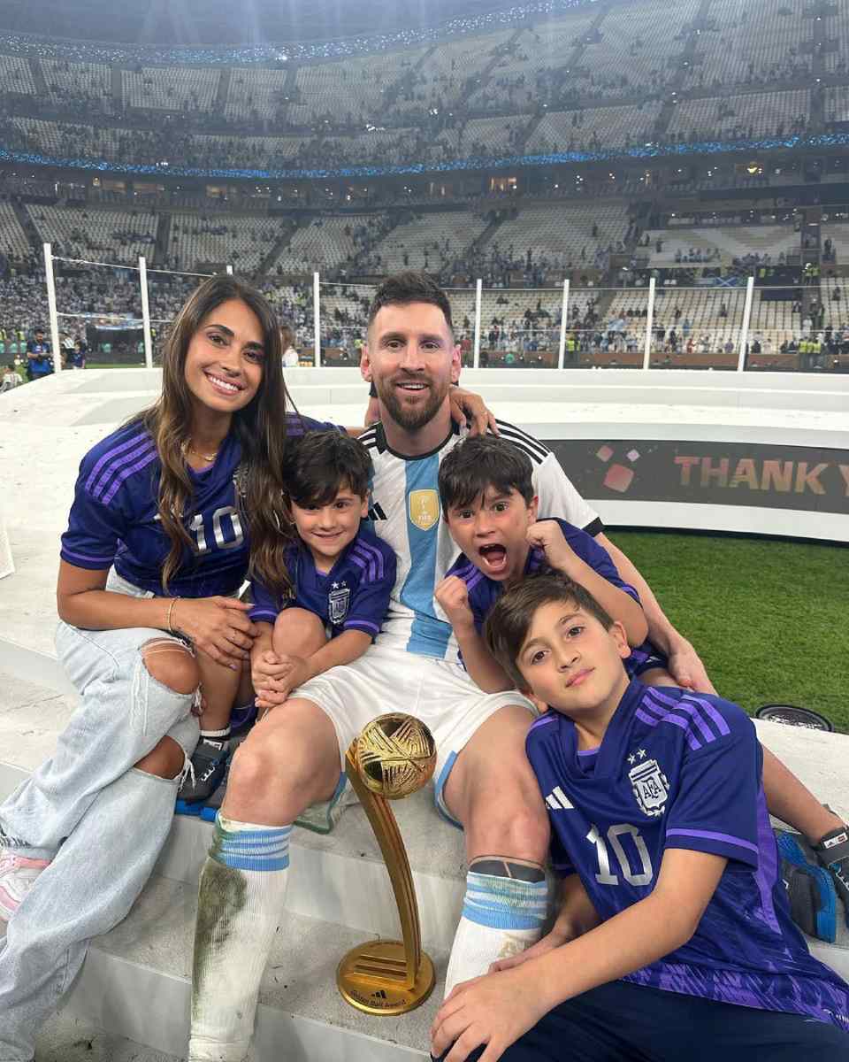 Lionel Messi y Antonela Roccuzzo son padres de tres hijos: Thiago, Mateo y Ciro.
