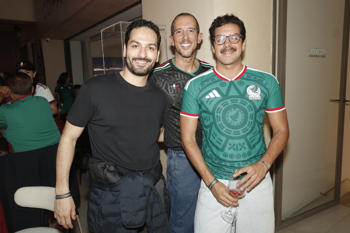 Omar Cuevas, Javier González y Marc Godina.