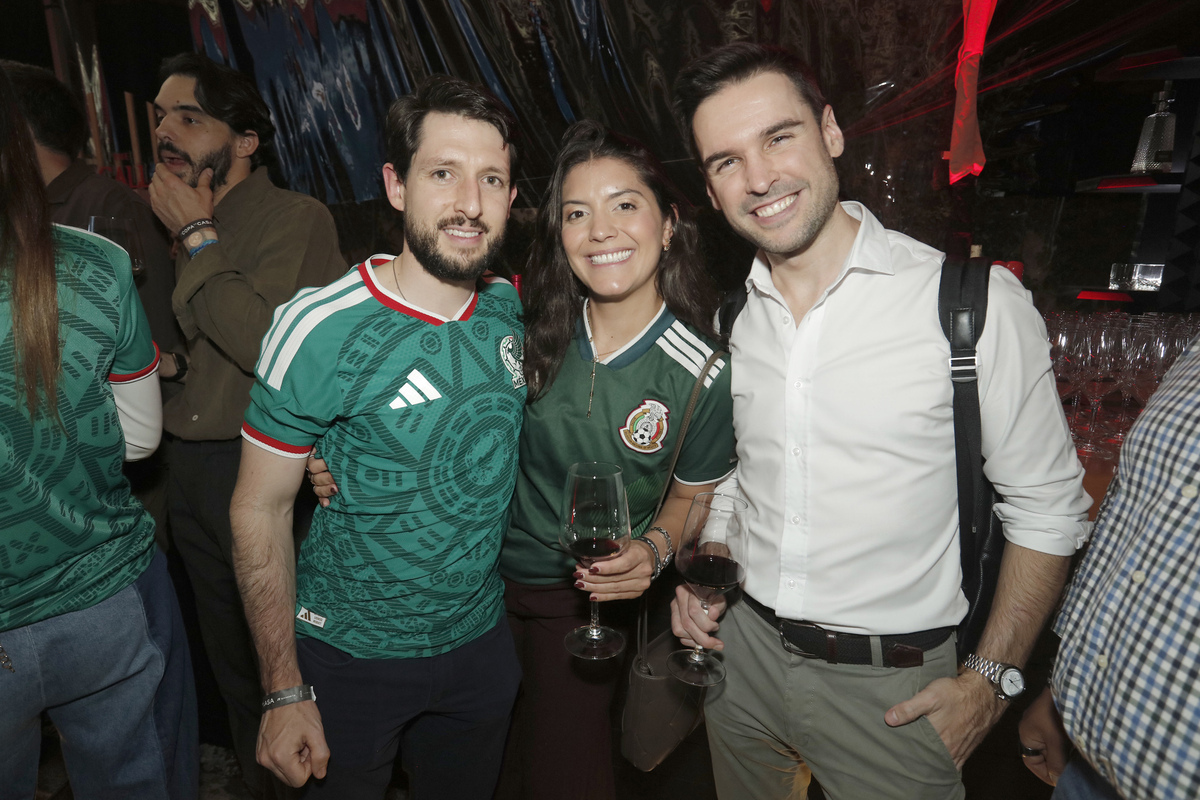 Erick Neumann, Cristina León y Sergio Durán.