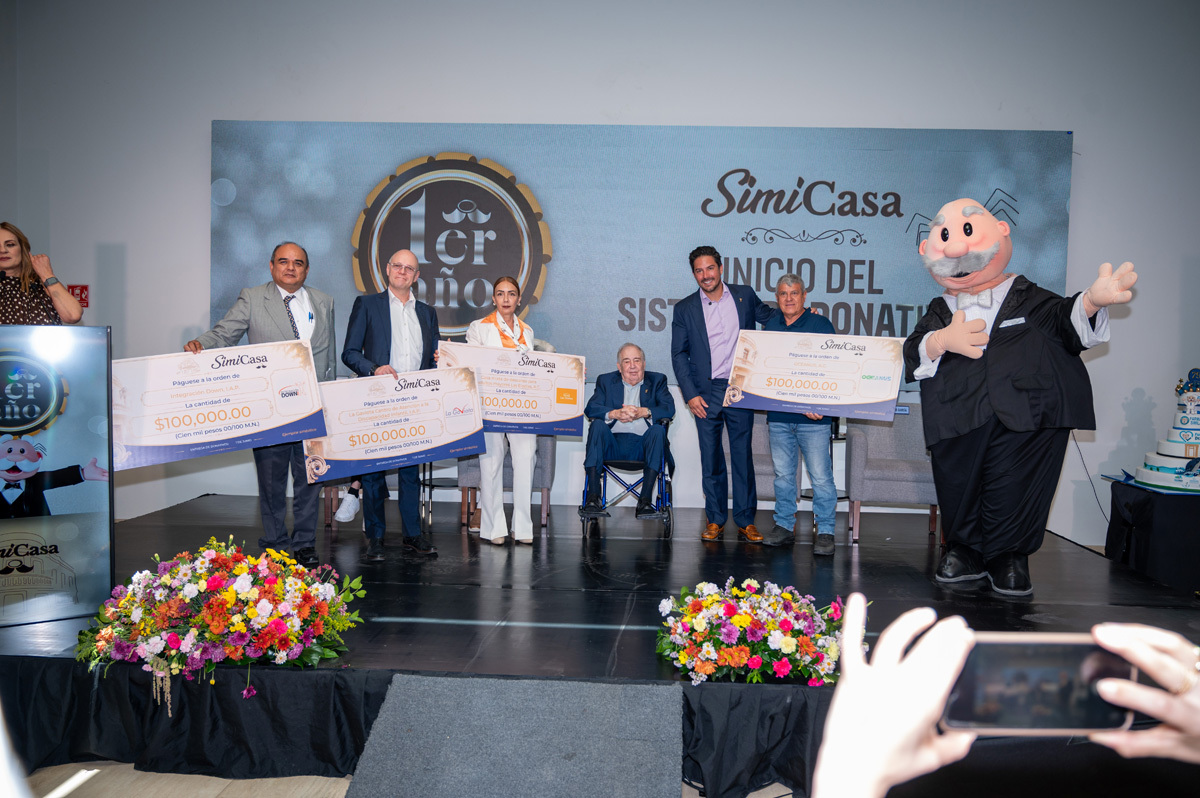 Entrega de donativo.
