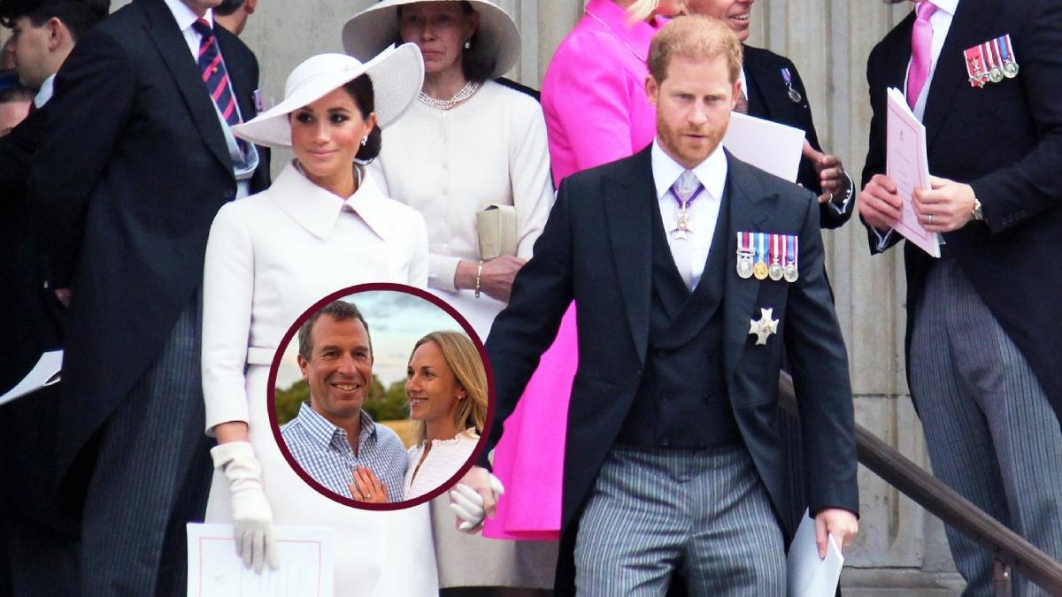El inesperado guiño de Peter Phillips a Meghan Markle y el príncipe Harry durante su boda con Harriet Sperling El inesperado guiño de Peter Phillips a Meghan Markle y el príncipe Harry durante su boda con Harriet Sperling
