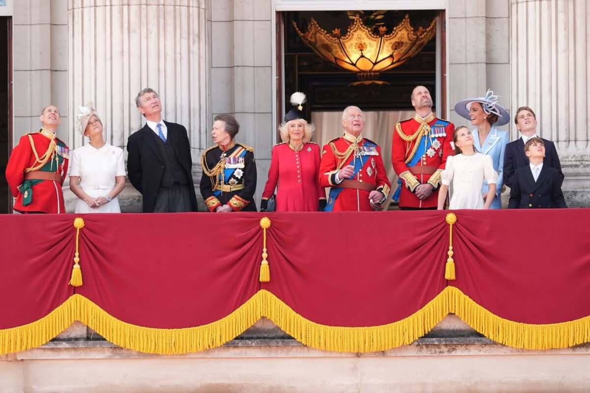 La Familia Real durante el Trooping the Colour 2026.