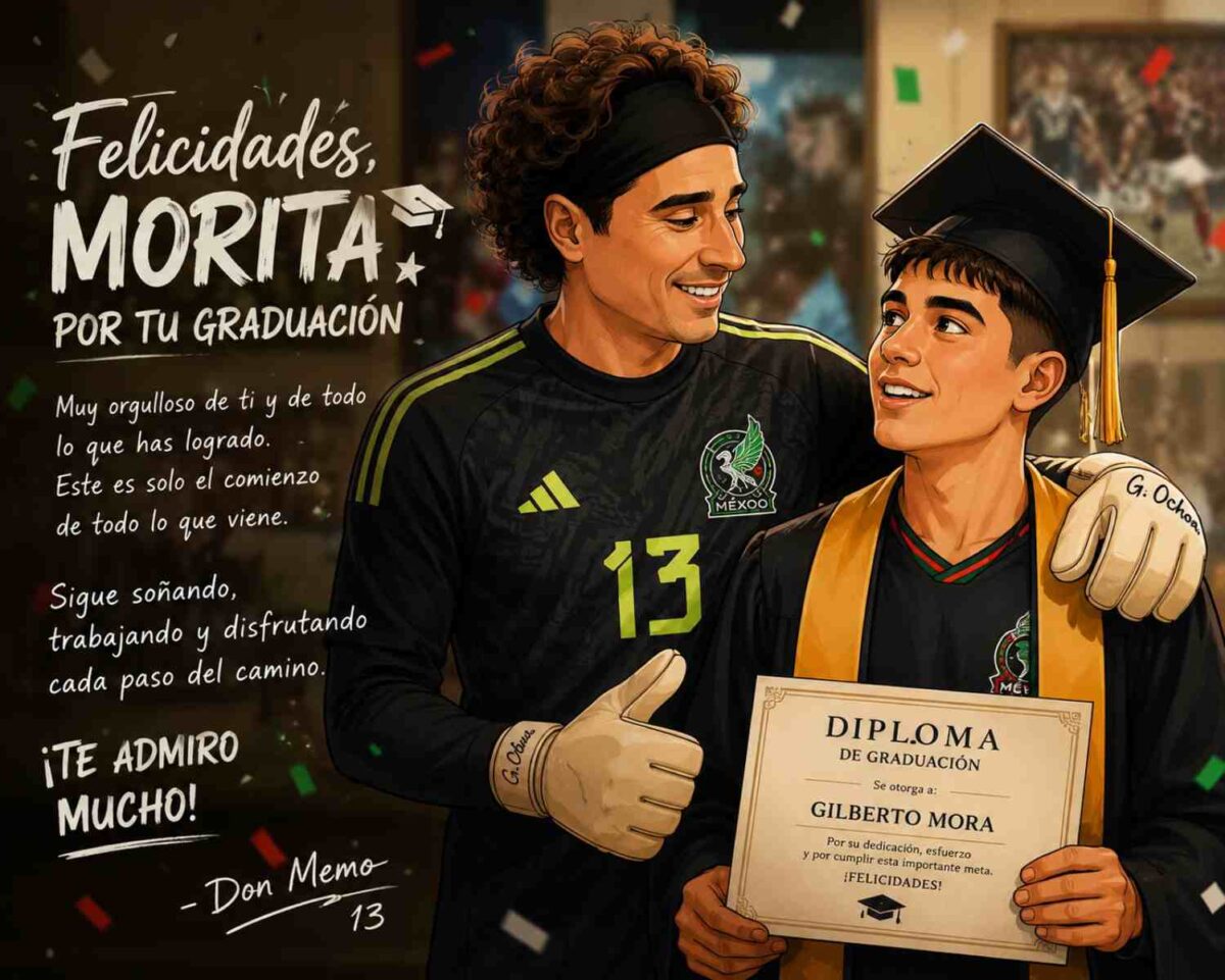 Mensaje de felicitación de Memo Ochoa a Gil Morita.