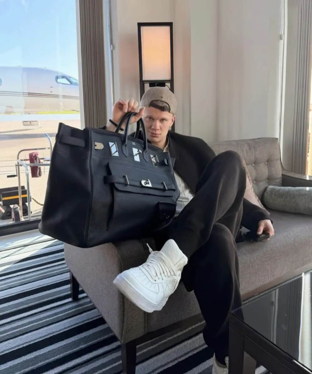 El Hermes Multipockets Birkin HAC 50 de Haaland puede alcanzar precios de hasta 70 mil euros. 