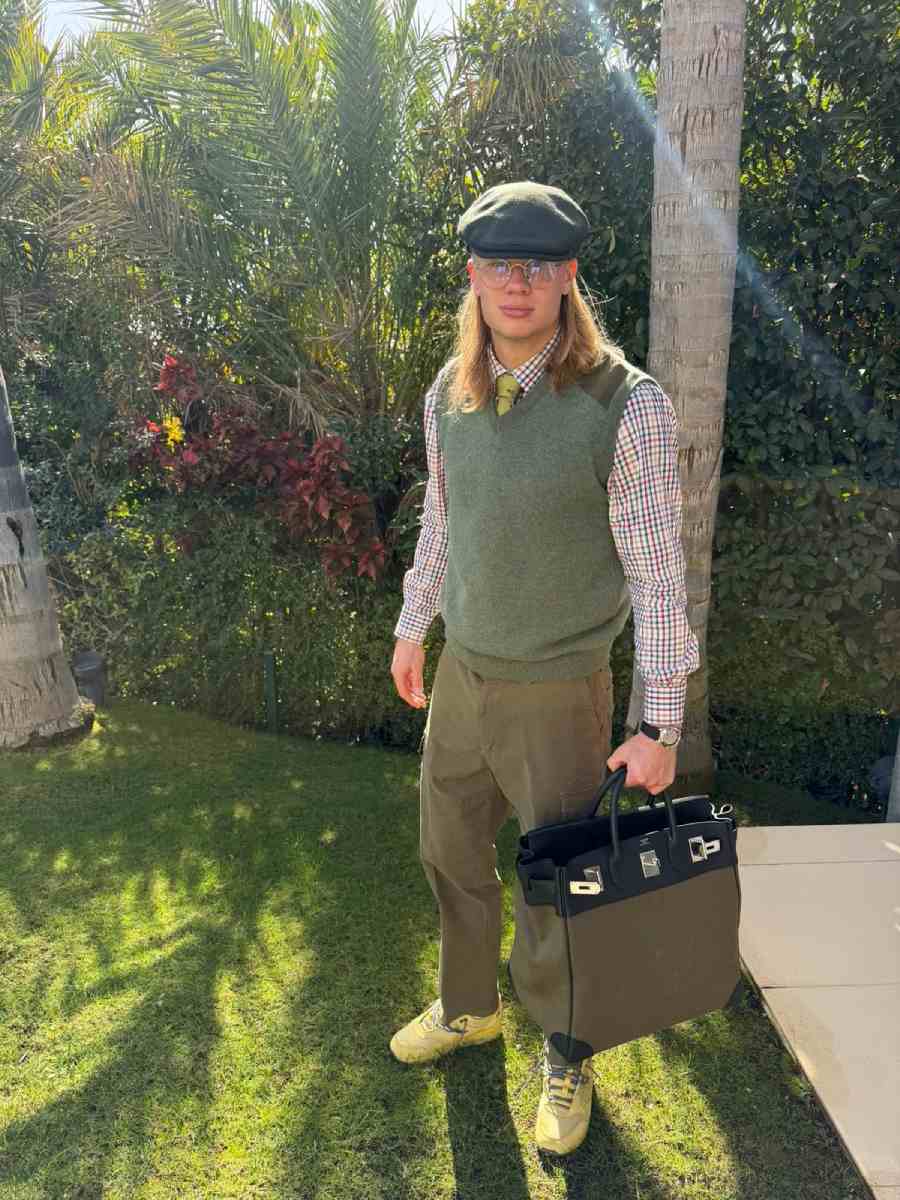 En la colección de bolsos de Haaland también se cuenta el Hermes Haut a Courroies 40 Cargo. 